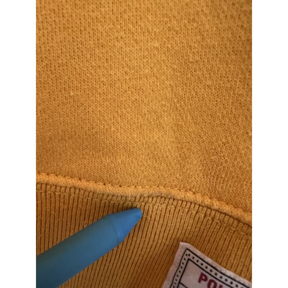 Vintage Polo Jeans Co Ralph Lauren Yellow Crewneck Sweatshirt Logo Medium - Picture 6 of 8